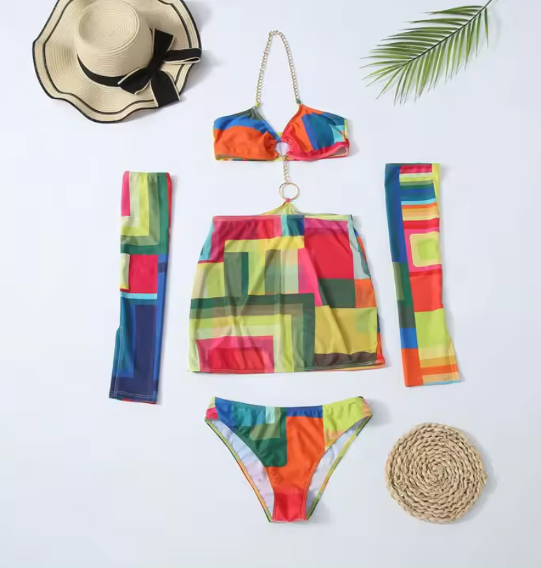 Paulina® | Bikini Set With Skirt And Sleeves