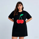 3D Print Cotton Loose Fit T-shirt