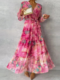 Sophie Floral Maxi Dress: Flattering Comfort for Wedding Guests