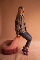 Stylish Leopard Print Bomber Jacket for Women – Trendy Lightweight Outerwear, Versatile Fit, Casual or Dressy 7