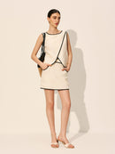 Stylish Linen Cotton Co-Ord Set for Women – Breezy Summer Top and Skirt Ensemble 1
