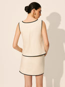 Stylish Linen Cotton Co-Ord Set for Women – Breezy Summer Top and Skirt Ensemble 6