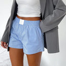 Stylish Women's Striped Shorts – Comfortable Fit with Elastic Waistband 3