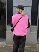 Stylish Women's Wool Blend Bodywarmer Gilet with Button Closure – Elegant V-Neck Layering Piece for All-Day Comfort 4