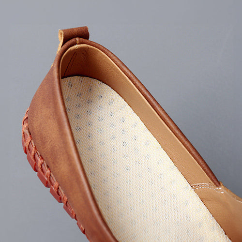 Men's Lightweight Slip-On Loafers – Casual Stitched Sole Shoes