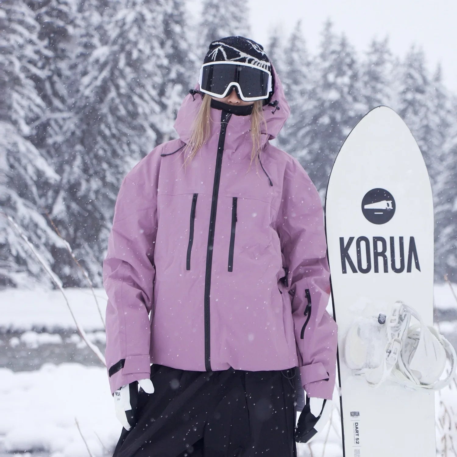 Unisex Ski Jacket Waterproof Windproof Functional Design