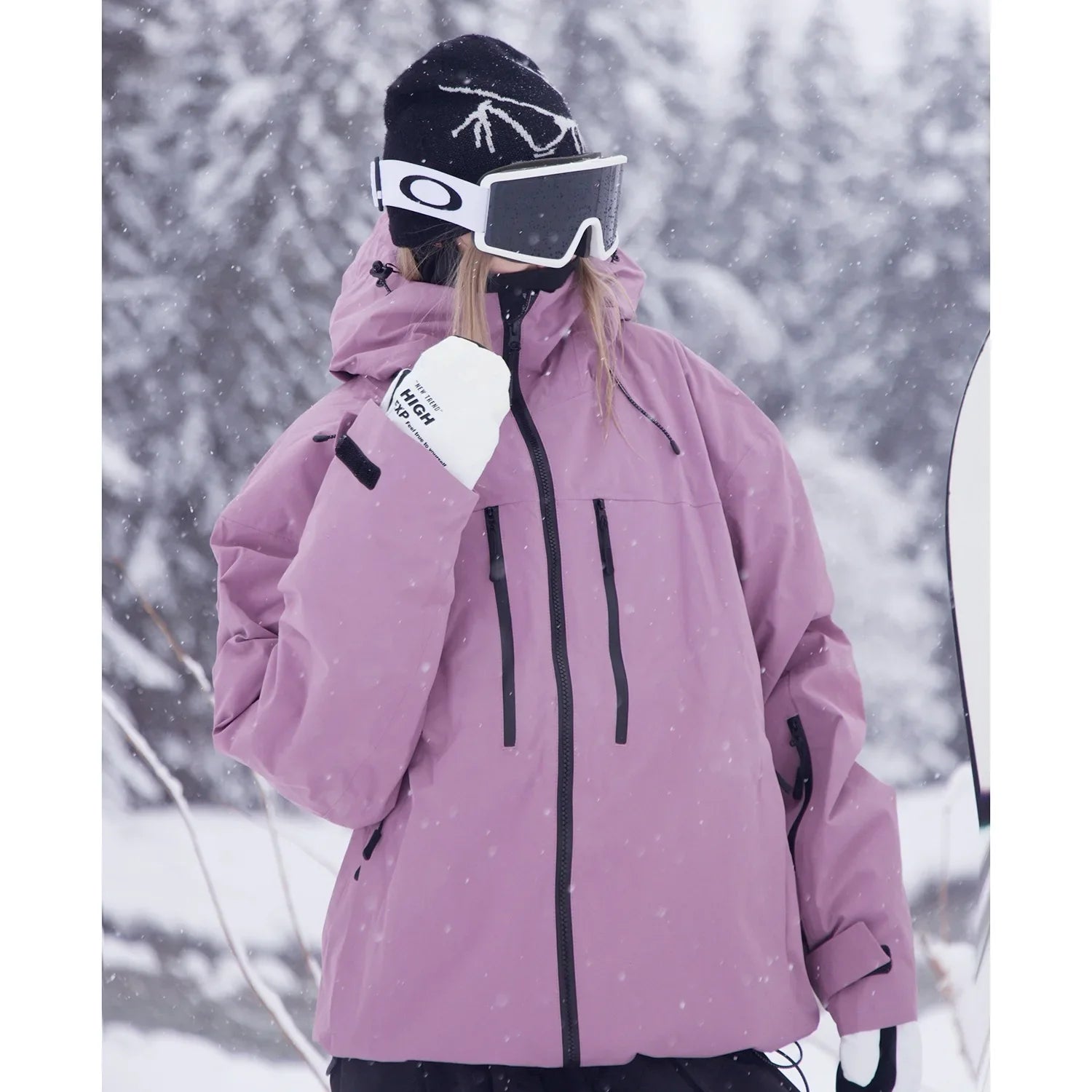 Unisex Ski Jacket Waterproof Windproof Functional Design 3