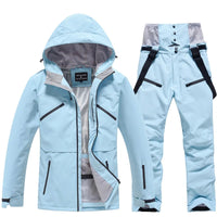 Unisex Ski Suit Set Weatherproof Fabric Sporty Ski Clothes