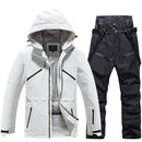 Unisex Ski Suit Set Weatherproof Fabric Sporty Ski Clothes 11