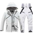Unisex Ski Suit Set Weatherproof Fabric Sporty Ski Clothes 12