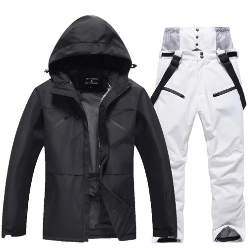Unisex Ski Suit Set Weatherproof Fabric Sporty Ski Clothes 3