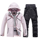 Unisex Ski Suit Set Weatherproof Fabric Sporty Ski Clothes 5