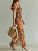 Viola: Elegant Long Chiffon Dress for Effortless Style 2