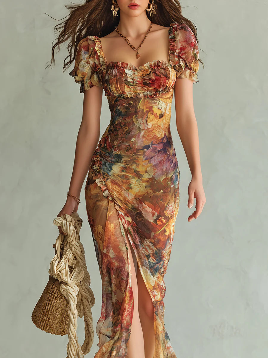Viola: Elegant Long Chiffon Dress for Effortless Style 3