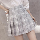 A-line Student Plaid Pleated Dance Mini Girls Kawaii Skirt