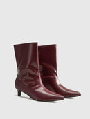 Women Ankle Boots Burgundy 0