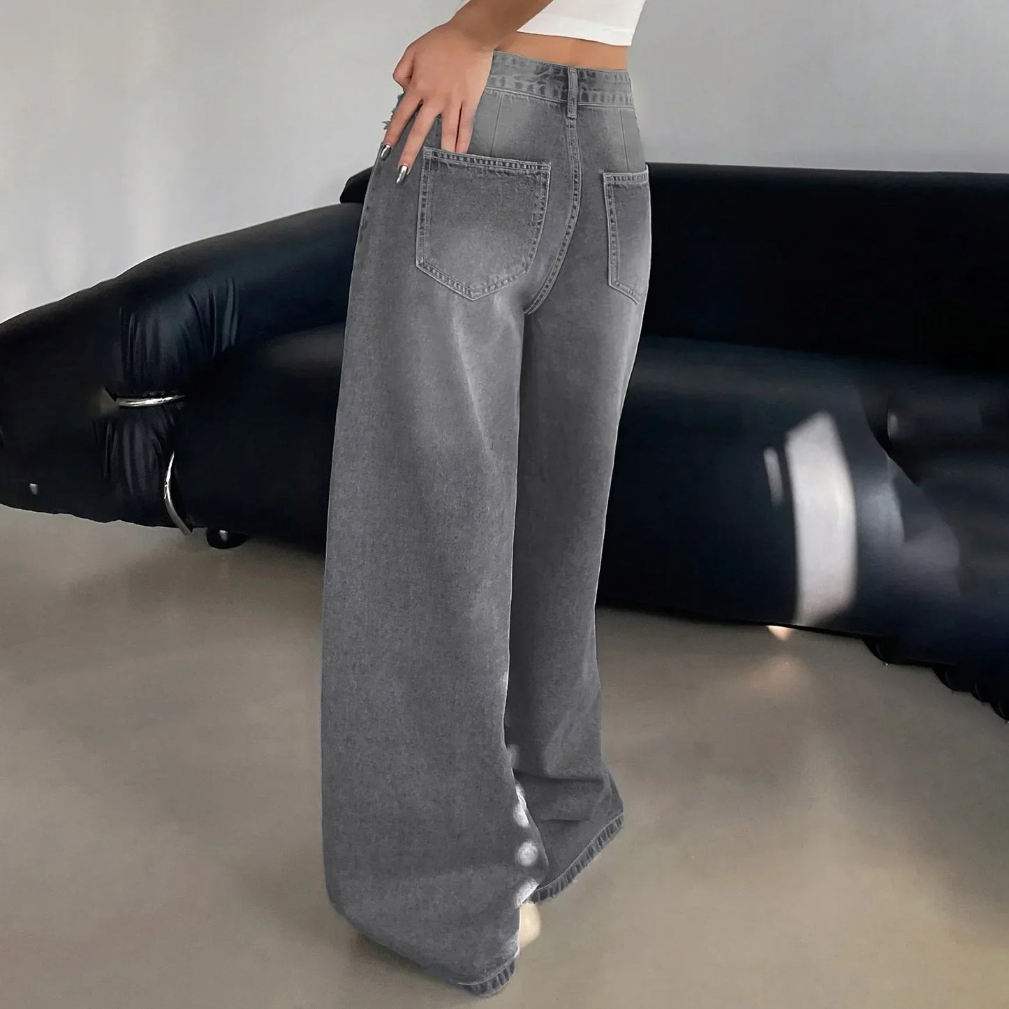 Women Baggy Wide Leg Jeans 5
