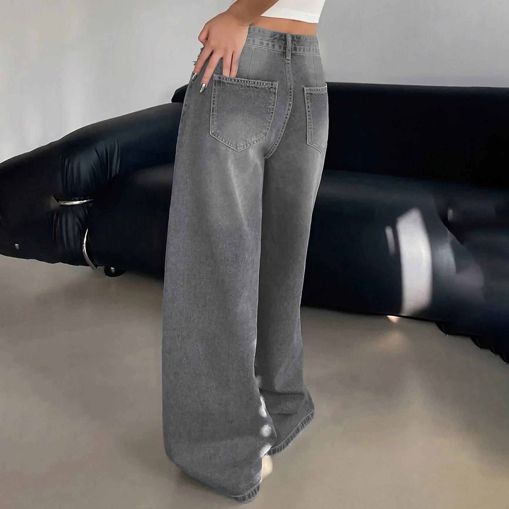Women Baggy Wide Leg Jeans 5