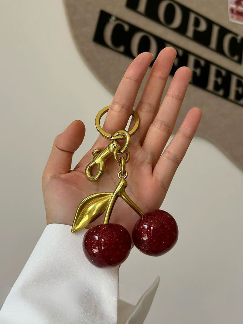 Women Cherry Bag Necklace 2
