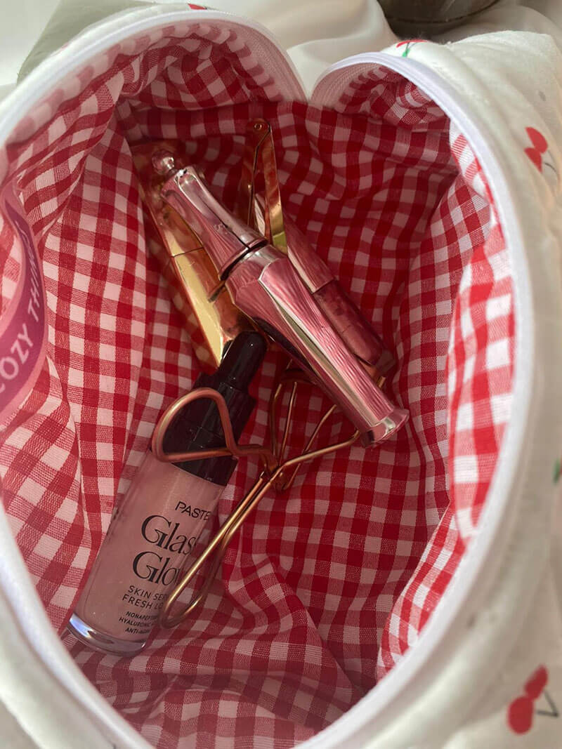 Women Cosmetic Bag Cherry Pattern 3