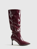 Women High Heel Knee Boot 5