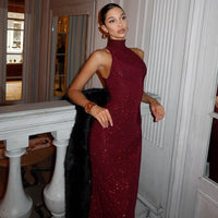 Women Maxi Dress Red