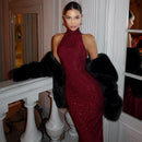 Women Maxi Dress Red 4