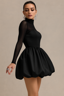 Women Mini Dress with Puff Skirt 1