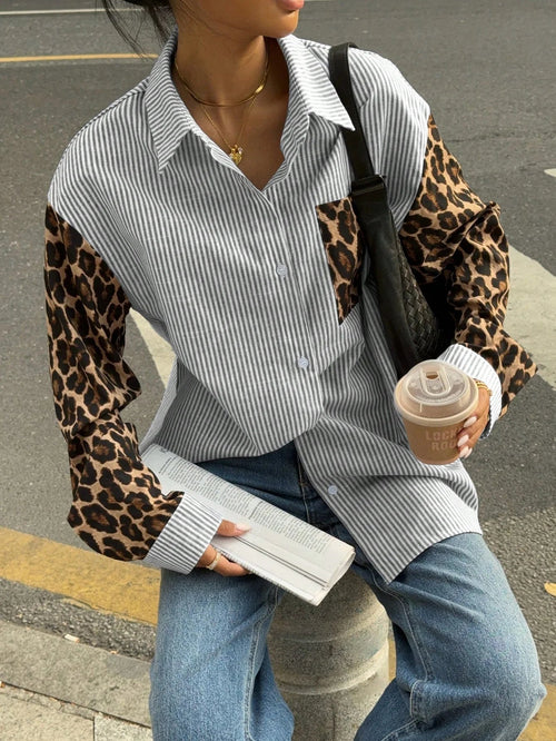 Women'S Blouse With Lion Details 2