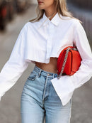 Women'S Cropped Blouse 1