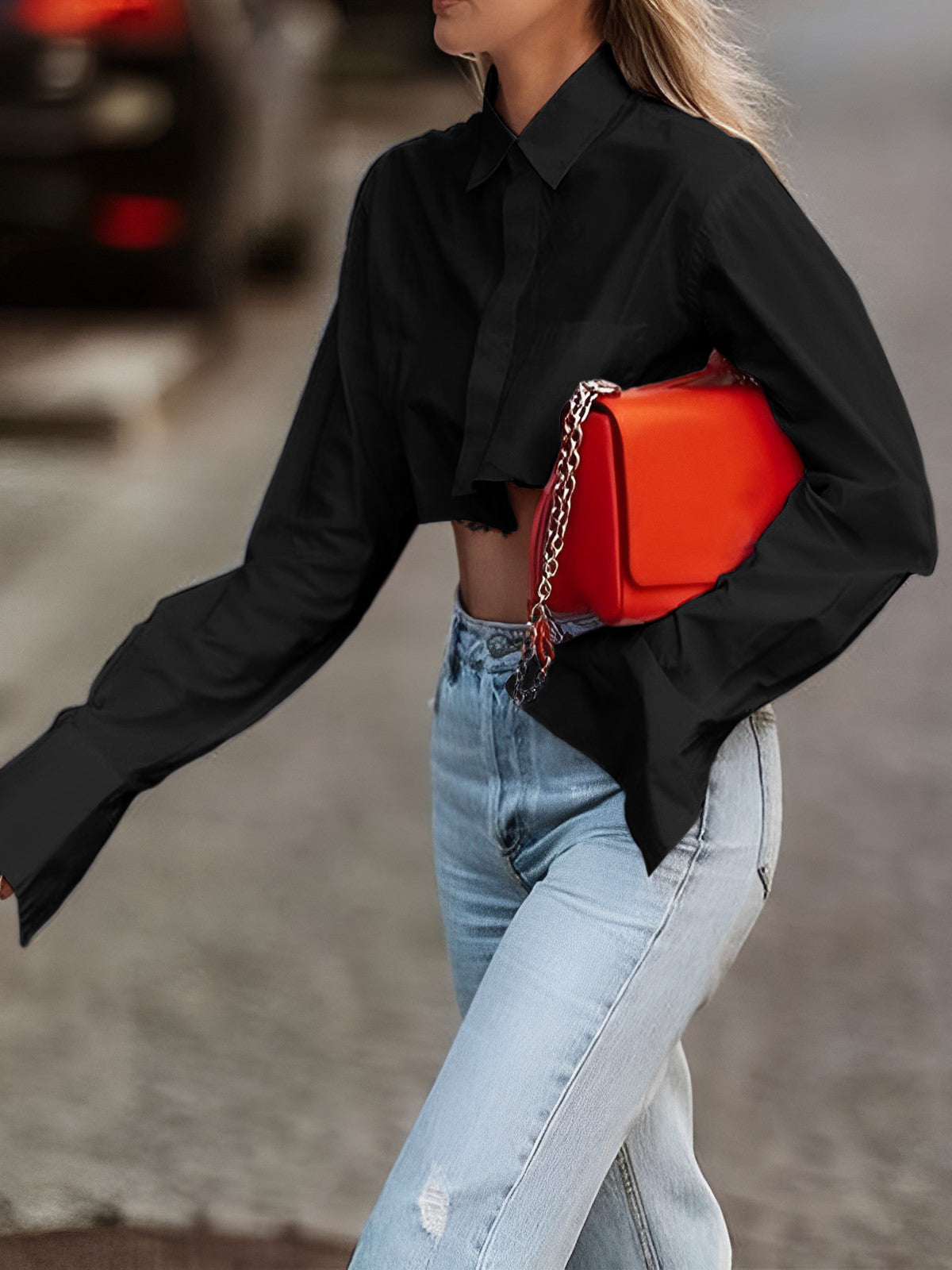 Women'S Cropped Blouse 5