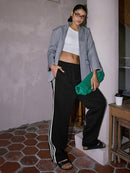 Women'S High Waist Patchwork Pants 1