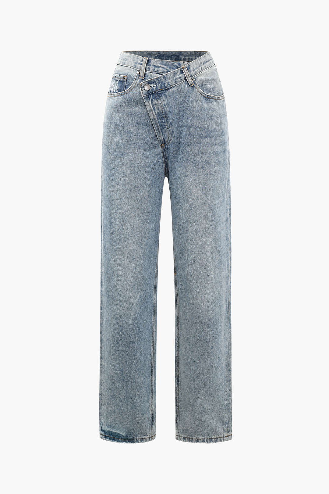 Women'S Jeans With Asymmetrical Waist