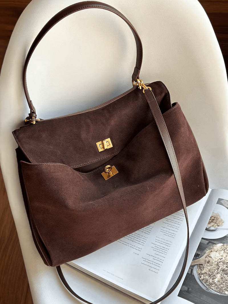 Women Suede Handbag 5