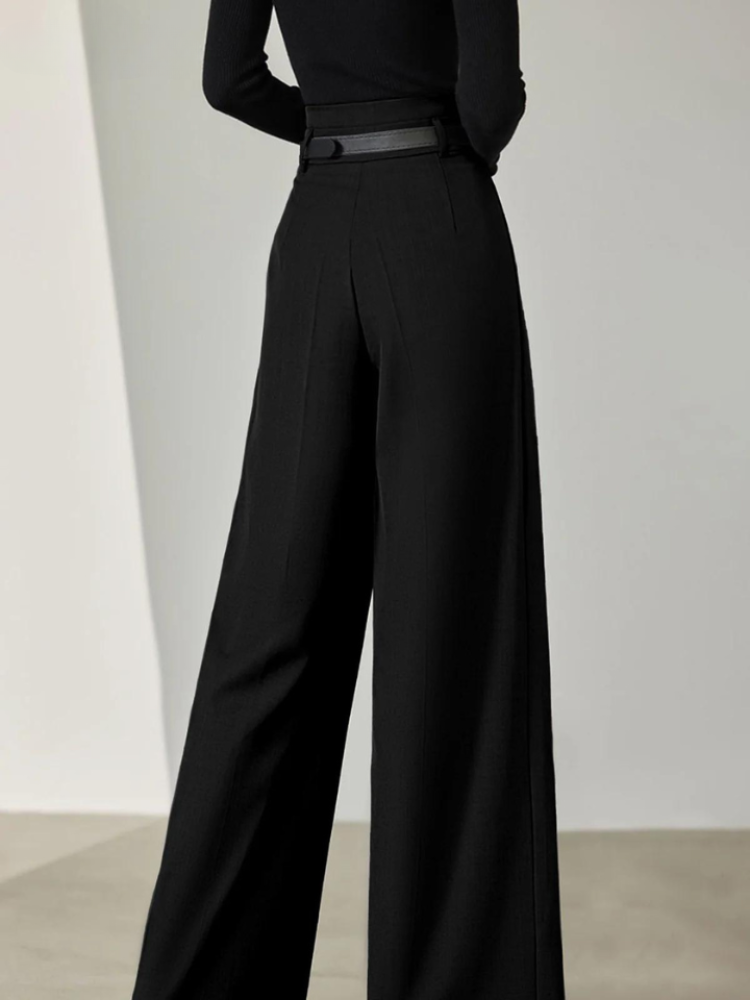 Women Wide Leg Trousers High Waist 0
