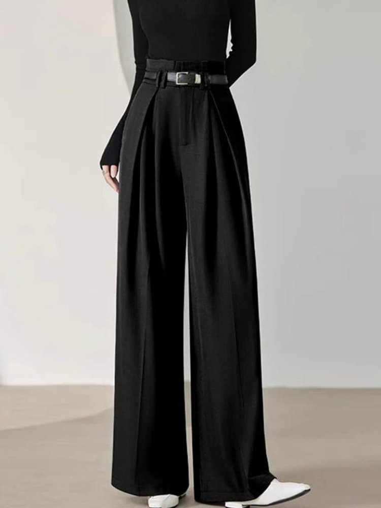 Women Wide Leg Trousers High Waist 1