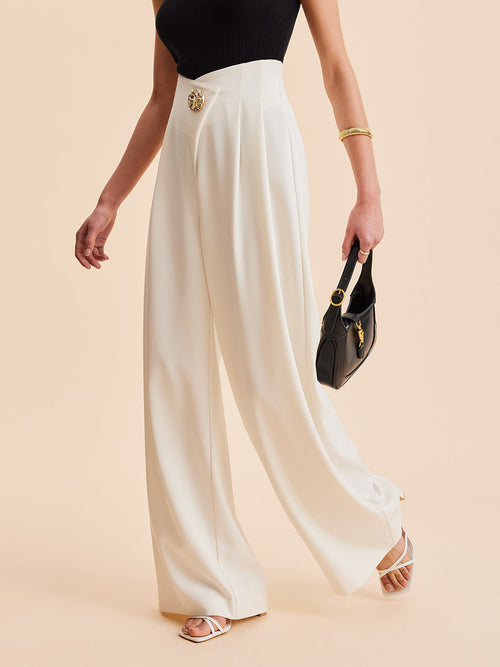 Women Wide Trousers High Waist 3
