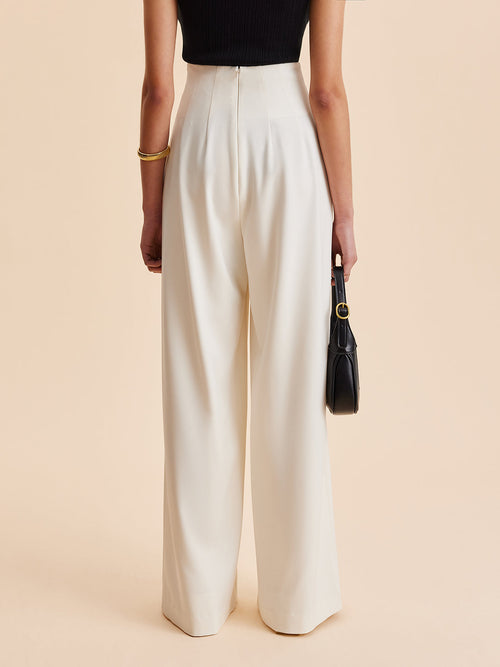 Women Wide Trousers High Waist 4
