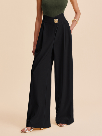 Women Wide Trousers High Waist 6