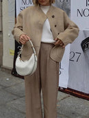 Women Wool Coat Oversized 2