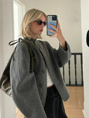 Women Wool Coat Oversized 5