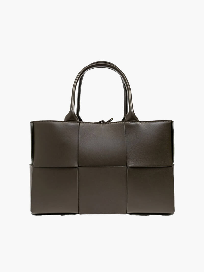 Women Woven Leather Handbag