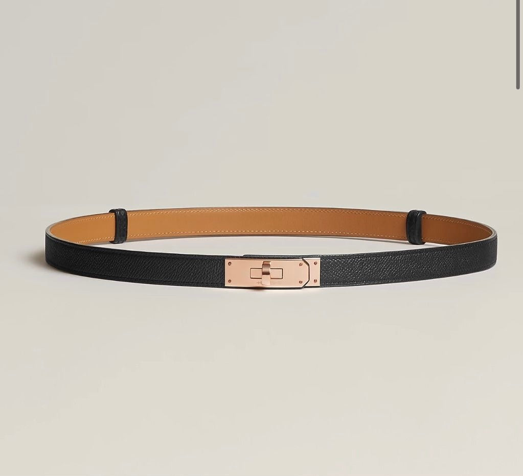 Women's Black Leather Belt – Adjustable Faux Leather Design for Timeless Style and Versatile Use 1