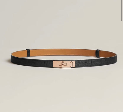Women's Black Leather Belt – Adjustable Faux Leather Design for Timeless Style and Versatile Use 1