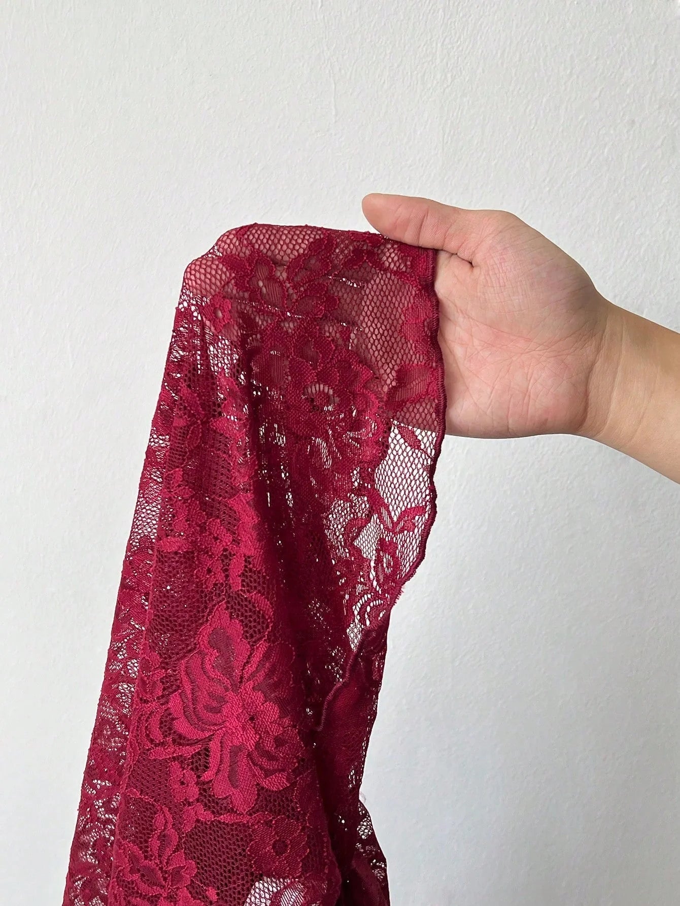 Women's Blouse - Cut Lace Fitted Design 6