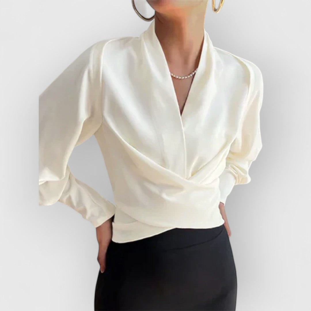 Women's Blouse Puff Sleeve Top Elegant Design 3