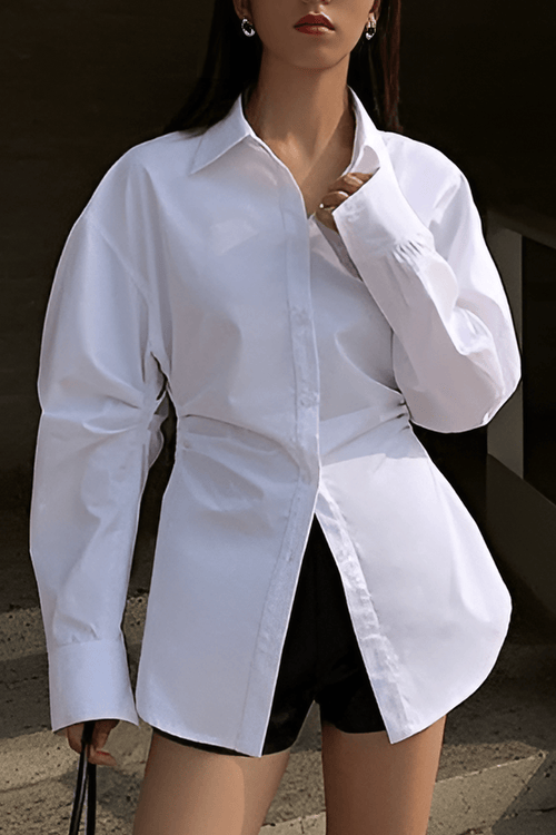 Women's Blouse White Oversized 1