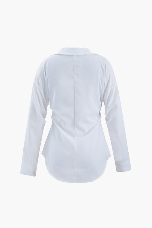 Women's Blouse White Oversized 2