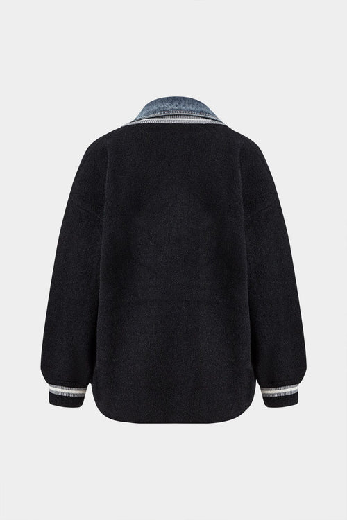 Women's Cardigan Denim Knit Hybrid 1