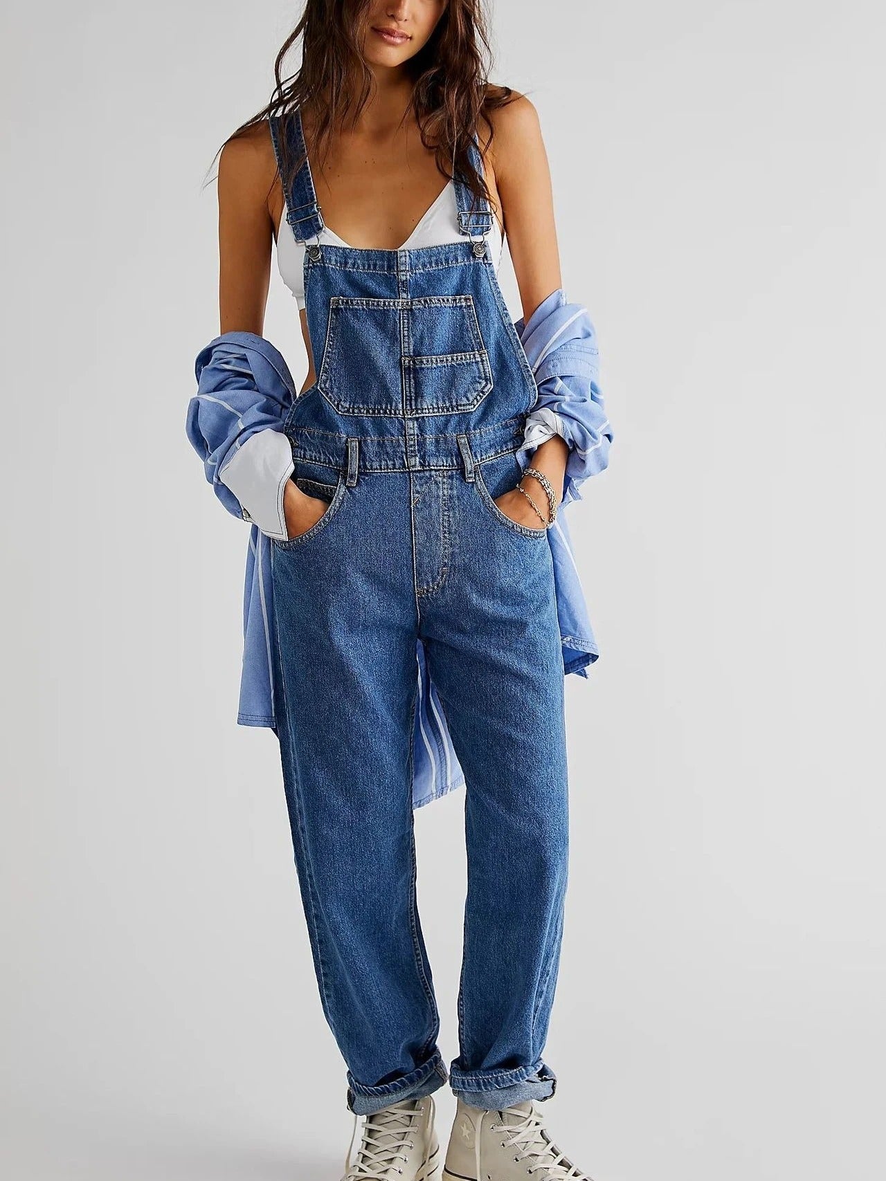 Women's Denim Dungarees 1